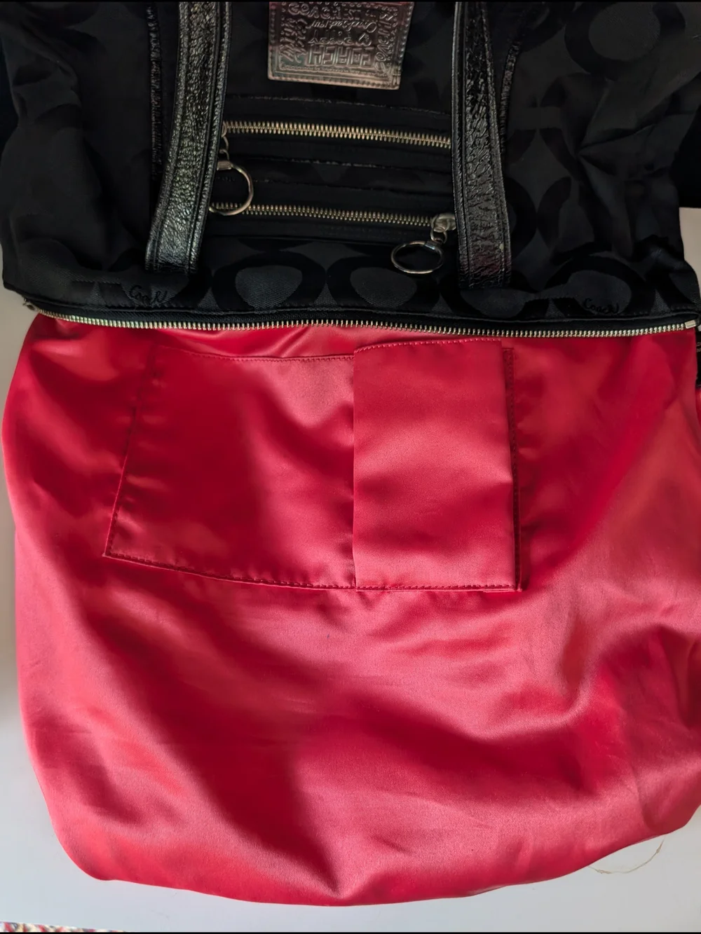 Coach black poppy